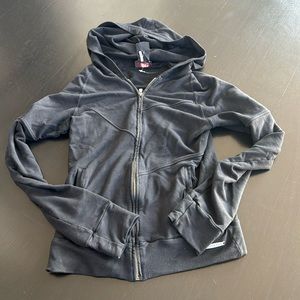 Versace sport black zip sweatshirt hooded